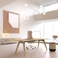 BRALCO RAIL Lowboard | 1.5 OH, 2400 x 400 mm, natural oak