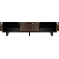 BRALCO RAIL Buffet bas | 1,5 OH, 2400 x 400 mm, chêne tabac