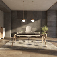 BRALCO RAIL Mobile basso | 1,5 OH, 2400 x 400 mm, rovere bianco