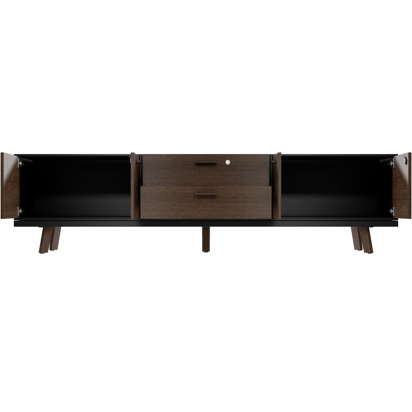 BRALCO RAIL Lowboard | 1,5 OH, 2400 x 400 mm, Eiche Tabak