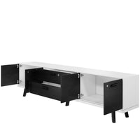 BRALCO RAIL Lowboard | 1,5 OH, 2400 x 400 mm, Eiche Schwarz