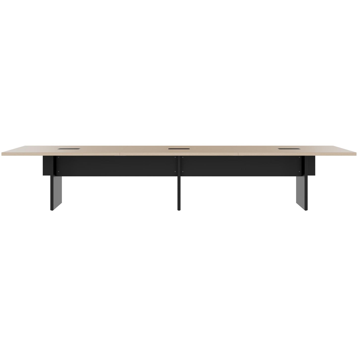 BRALCO SILE conference table | 2400 - 4200 mm (6 - 16 people), electrified, oak