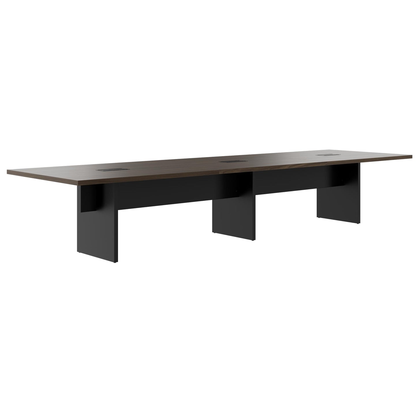 BRALCO SILE conference table | 2400 - 4200 mm (6 - 16 people), electrified, walnut
