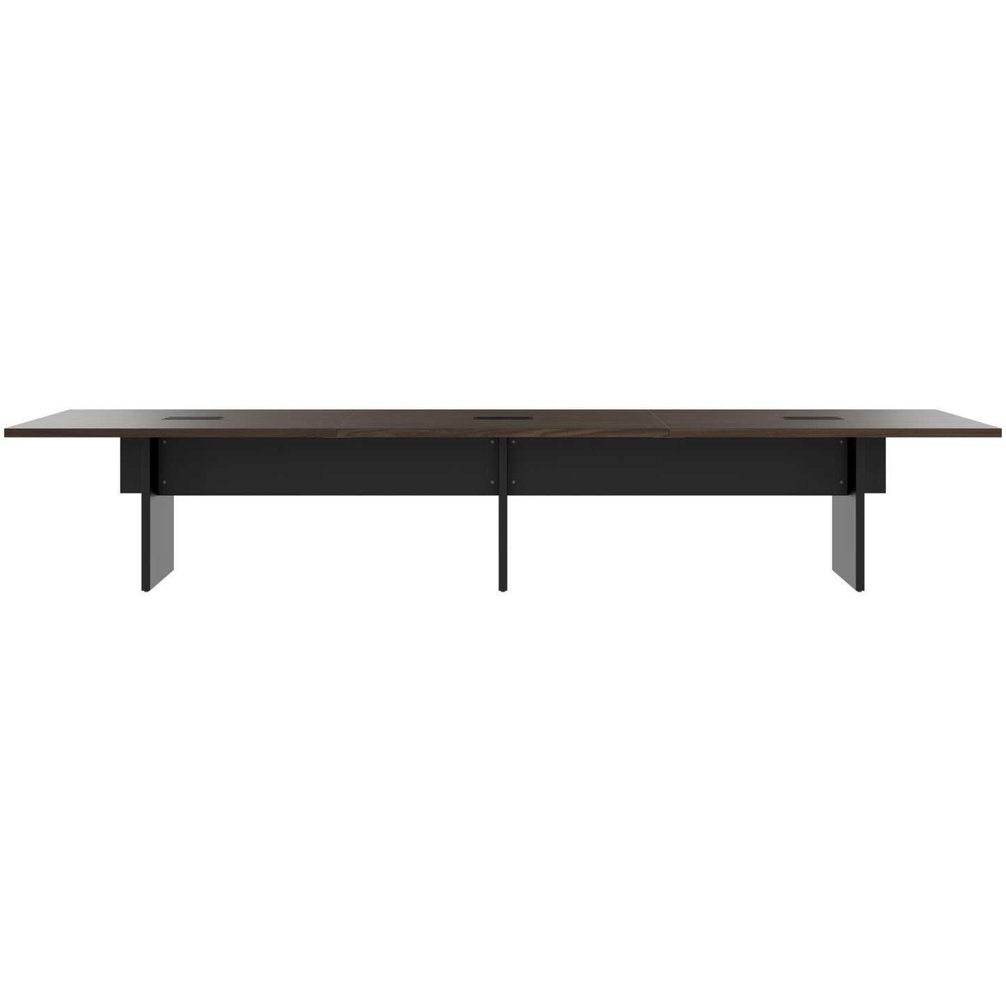 BRALCO SILE conference table | 2400 - 4200 mm (6 - 16 people), electrified, walnut