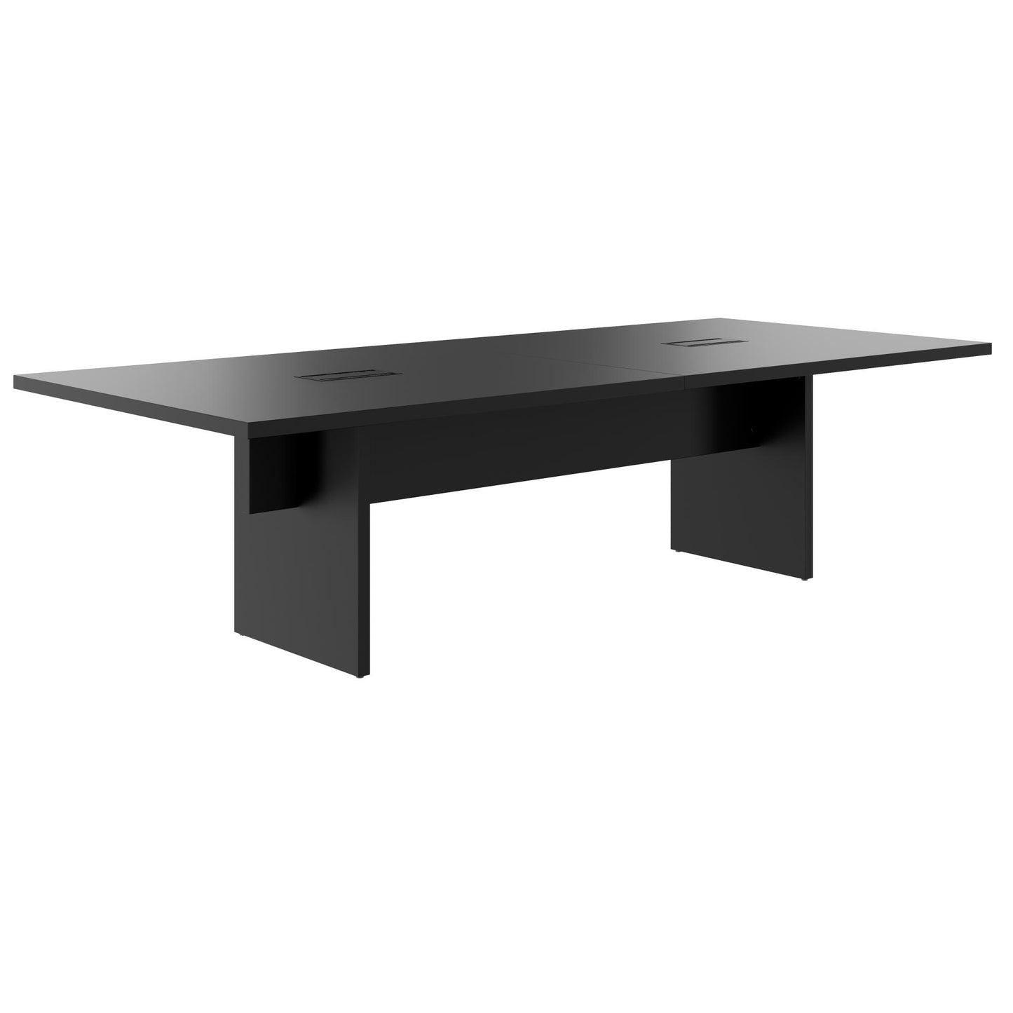 BRALCO SILE conference table | 2400 - 4200 mm (6 - 16 people), electrified, black