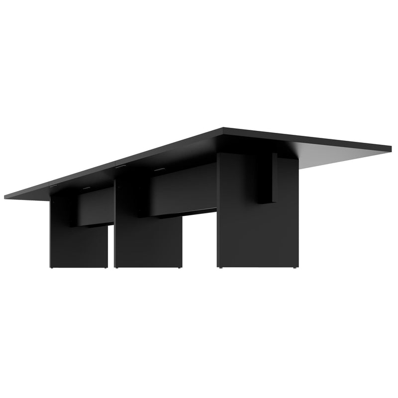 BRALCO SILE Konferenztisch | 2400 - 4200 mm (6 - 16 Personen), elektrifiziert, Schwarz - 3 Main Image