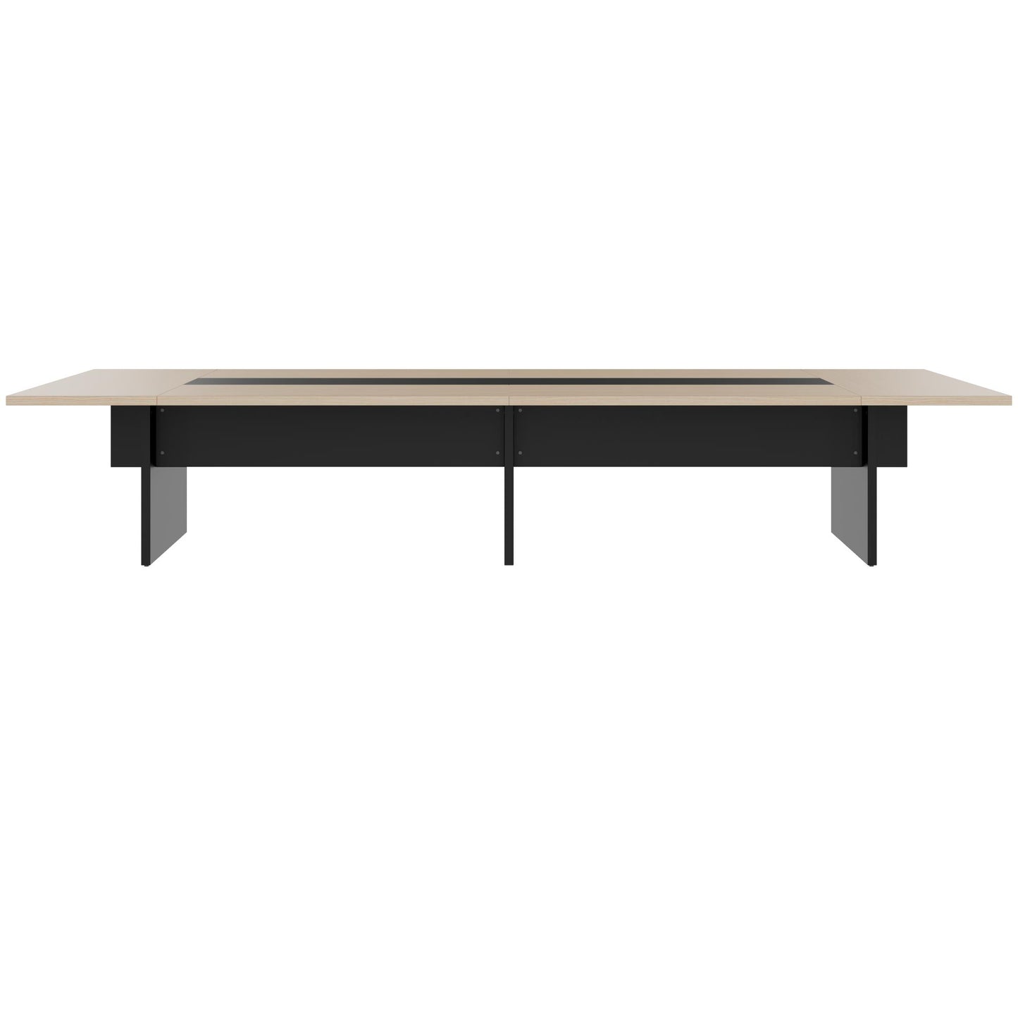 BRALCO SILE conference table | 3200 - 4800 mm (6 - 20 people), center insert, oak