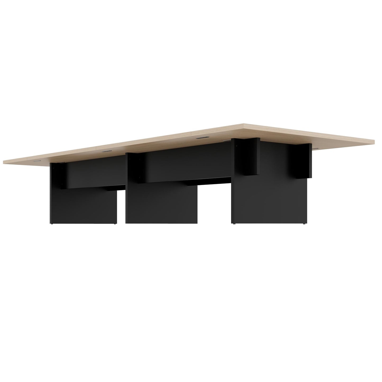 BRALCO SILE conference table | 3200 - 4800 mm (6 - 20 people), center insert, oak