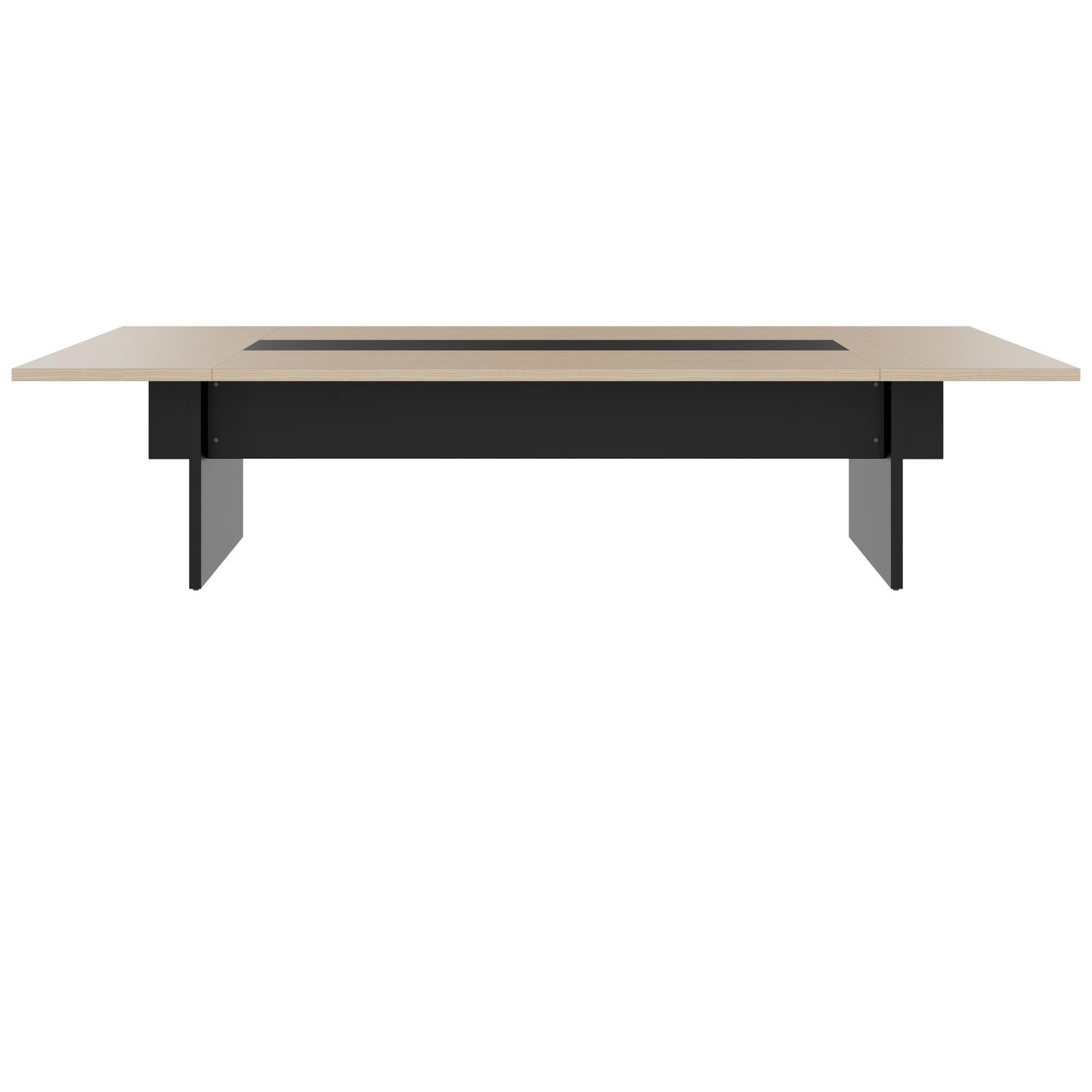 BRALCO SILE conference table | 3200 - 4800 mm (6 - 20 people), center insert, oak