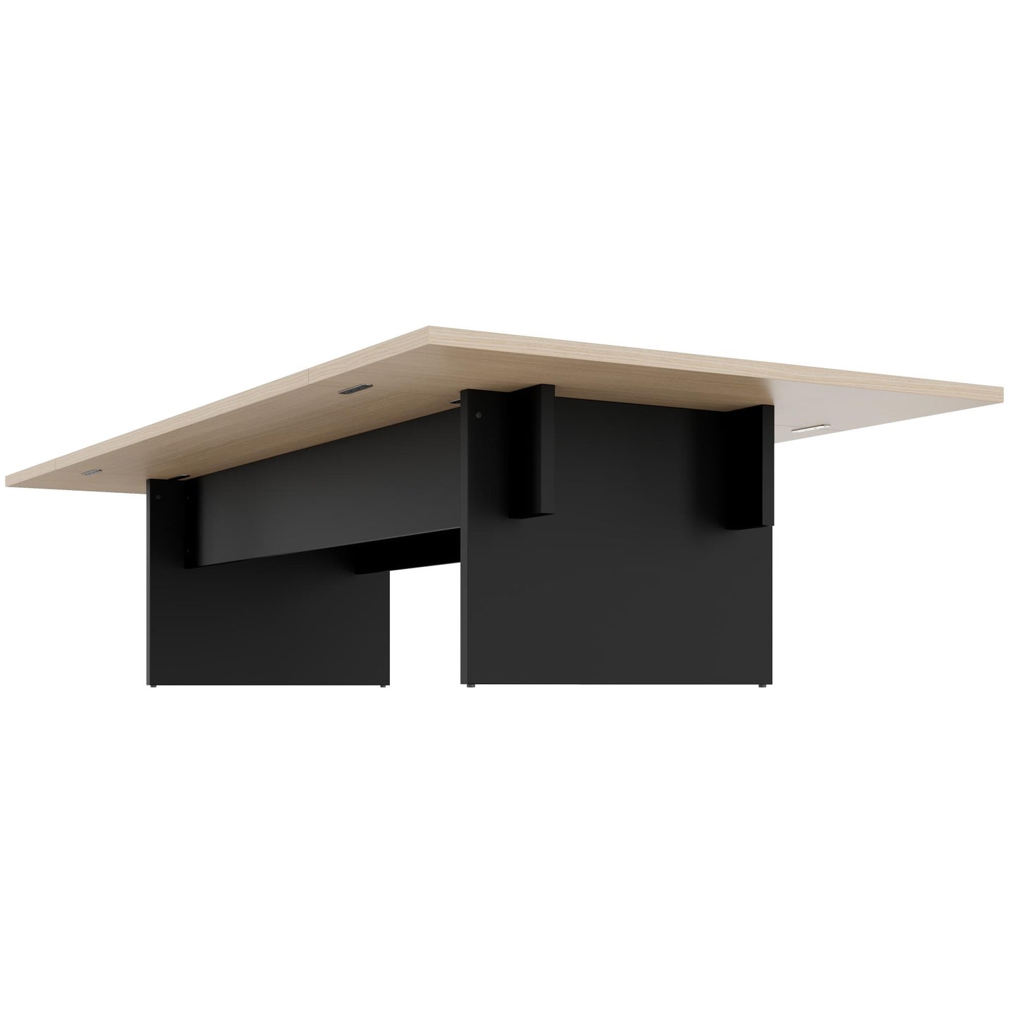 BRALCO SILE conference table | 3200 - 4800 mm (6 - 20 people), center insert, oak
