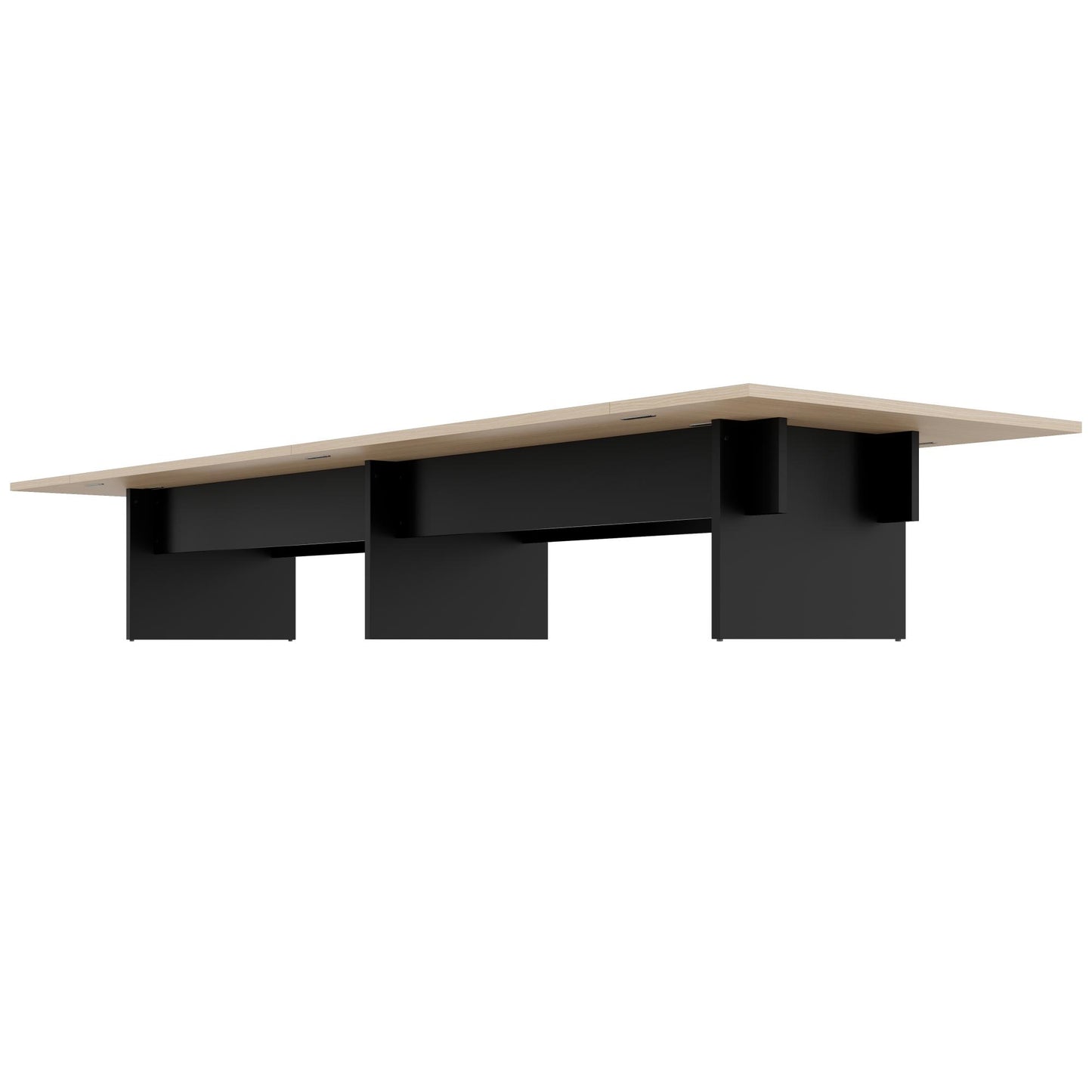 BRALCO SILE conference table | 3200 - 4800 mm (6 - 20 people), center insert, oak