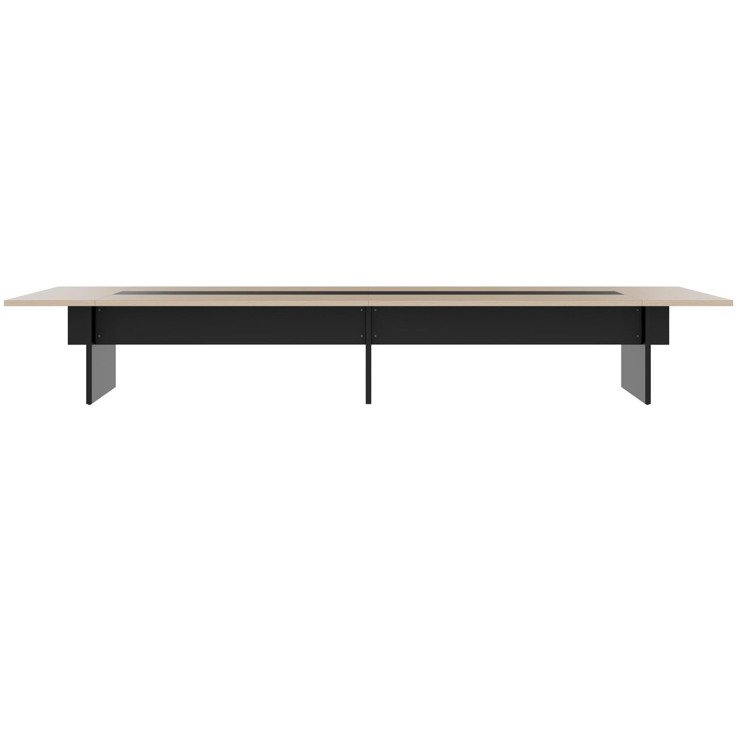 BRALCO SILE conference table | 3200 - 4800 mm (6 - 20 people), center insert, oak