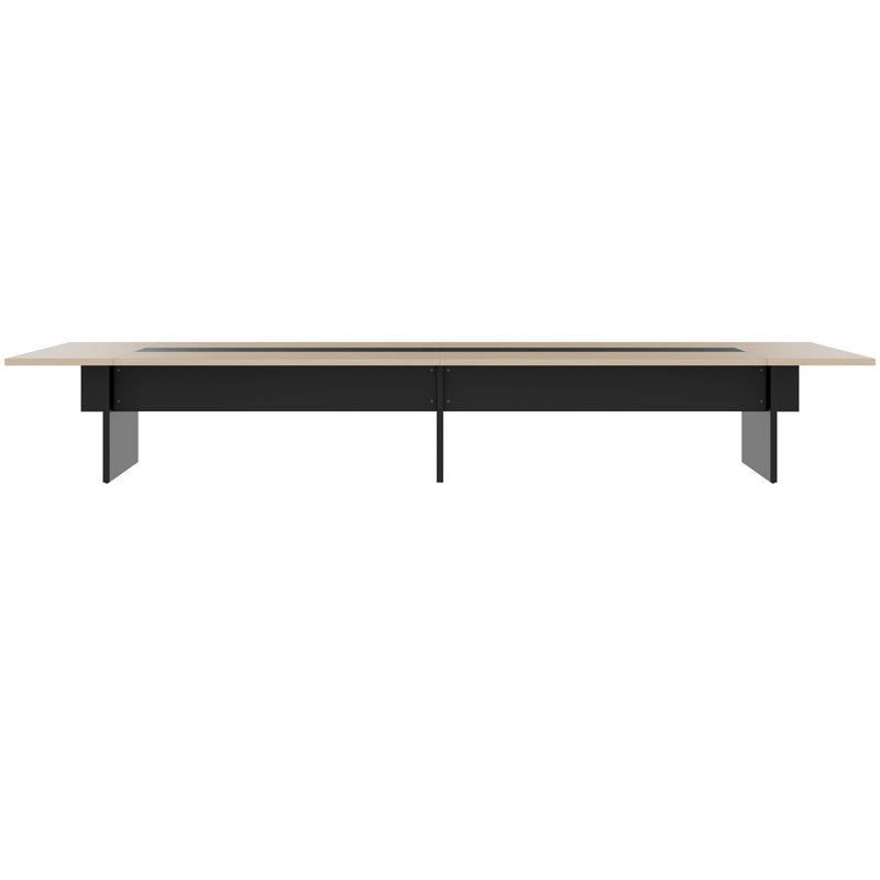 BRALCO SILE Konferenztisch | 3200 - 4800 mm (6 - 20 Personen), Mitteleinsatz, Eiche - 2 Main Image