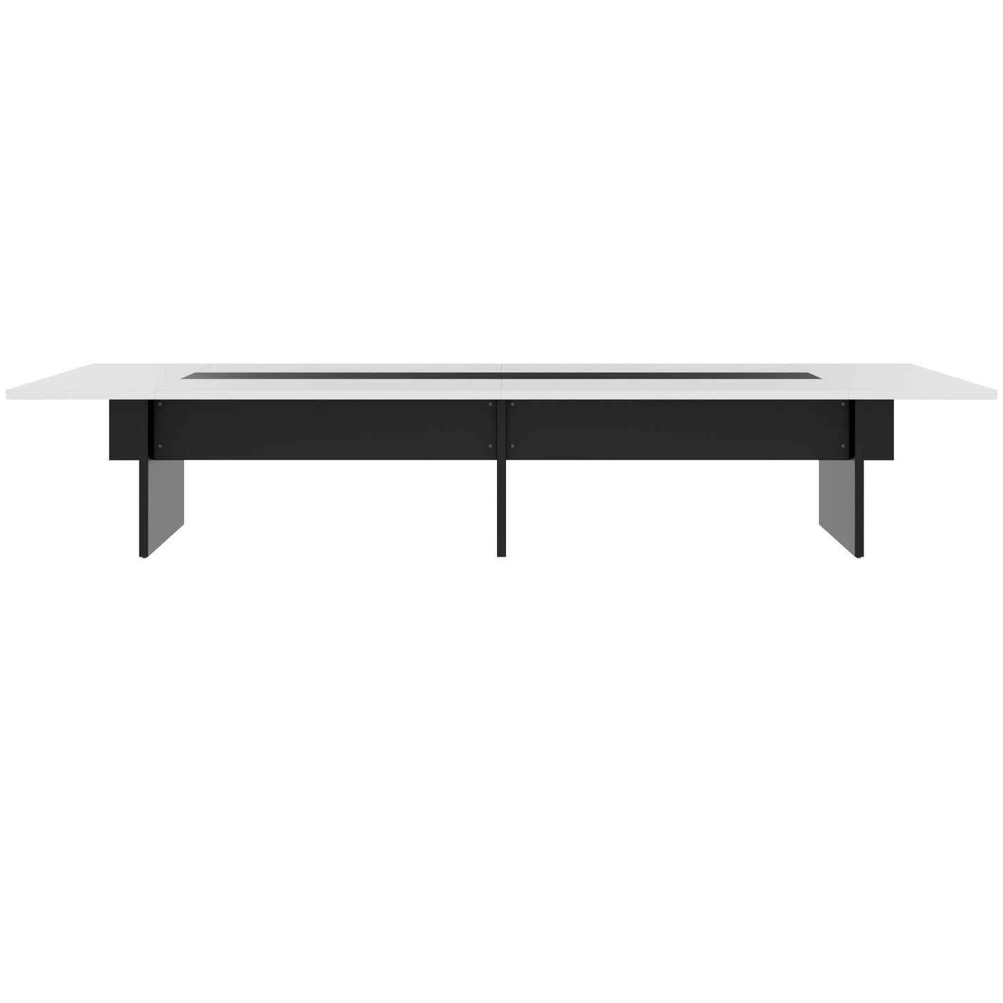 BRALCO SILE Konferenztisch | 3200 - 4800 mm (6 - 20 Personen), Mitteleinsatz, Weiß