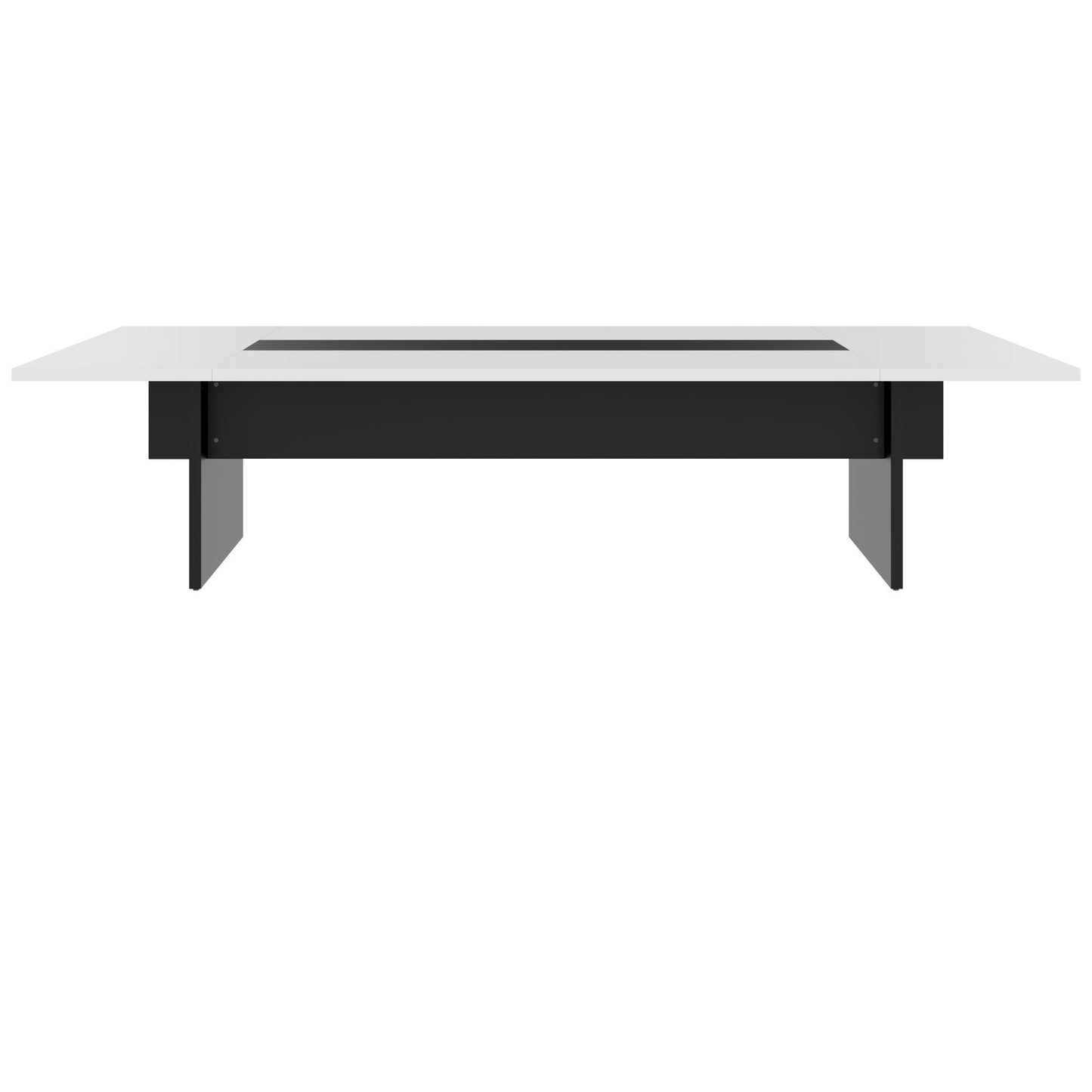 BRALCO SILE Konferenztisch | 3200 - 4800 mm (6 - 20 Personen), Mitteleinsatz, Weiß