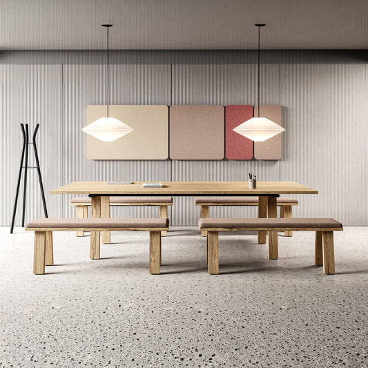 Bralco TAKE OFF FARM Conference table | 1800 - 2760 mm (8 - 12 people), optional cable flap, wild oak