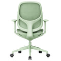 BREATHE Office Swivel Chair | Fixed Armrests, 5-Star Base, Green - 6 Thumbnail Image