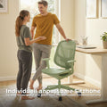 BREATHE Office Swivel Chair | Fixed Armrests, 5-Star Base, Green - 11 Thumbnail Image