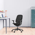 BREATHE office swivel chair | Fixed armrests, 5-star base, Black  - 2 Thumbnail Image