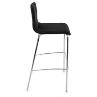 MOON Bar stool | Stackable, 4-foot frame, padded seat, polyester cover Berta