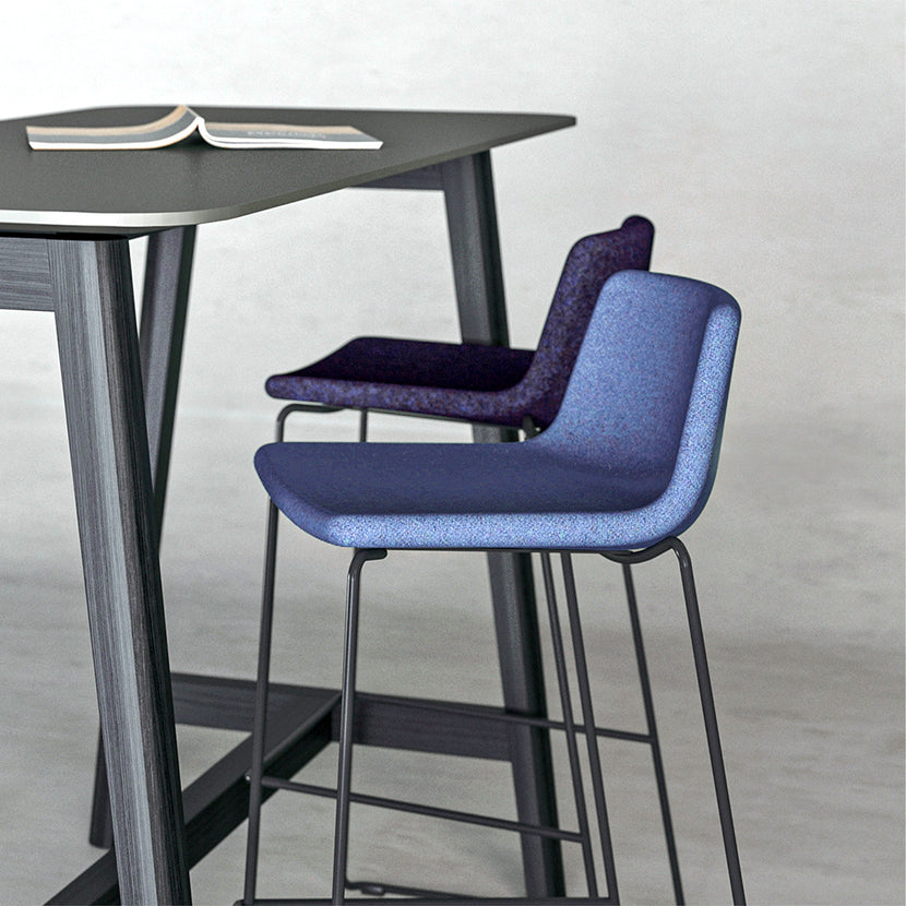 TWIST&SIT Sgabello da bar | Frame di coppia, altezza del sedile da 635 mm, copertura di lana sinergia
