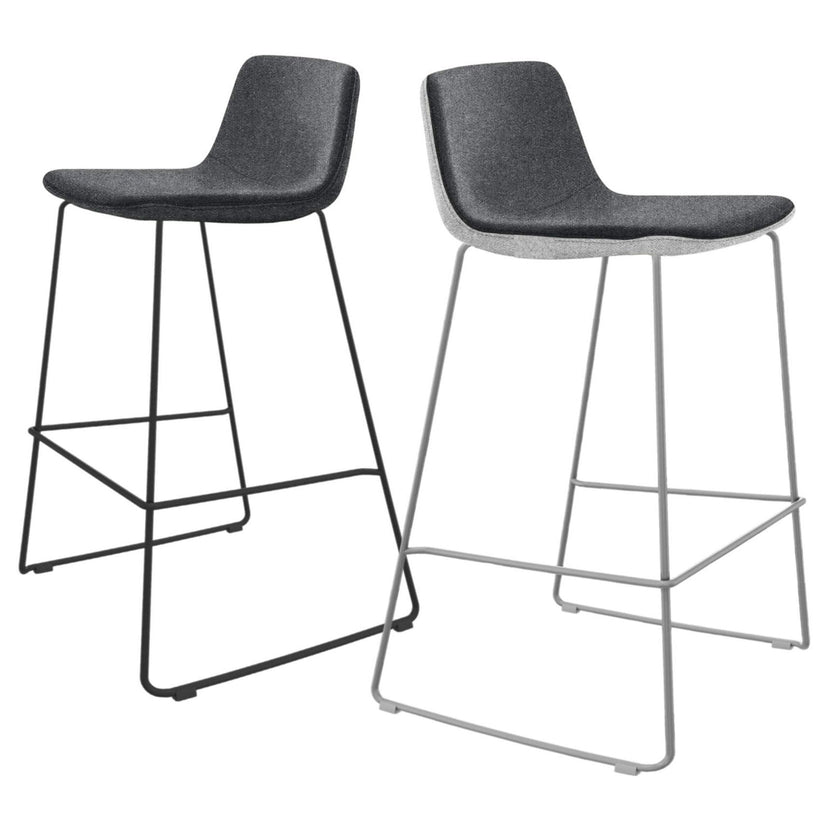 TWIST&SIT Sgabello da bar | Frame di coppia, altezza del sedile da 635 mm, copertura di lana sinergia