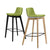 TWIST&amp;SIT bar stool | Solid wood frame, 735 mm seat height, wool cover VELITO