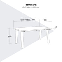 BRALCO TAKE OFF FARM Besprechungstisch | 1600 - 2000 mm (6 - 8 Personen), Wildeiche