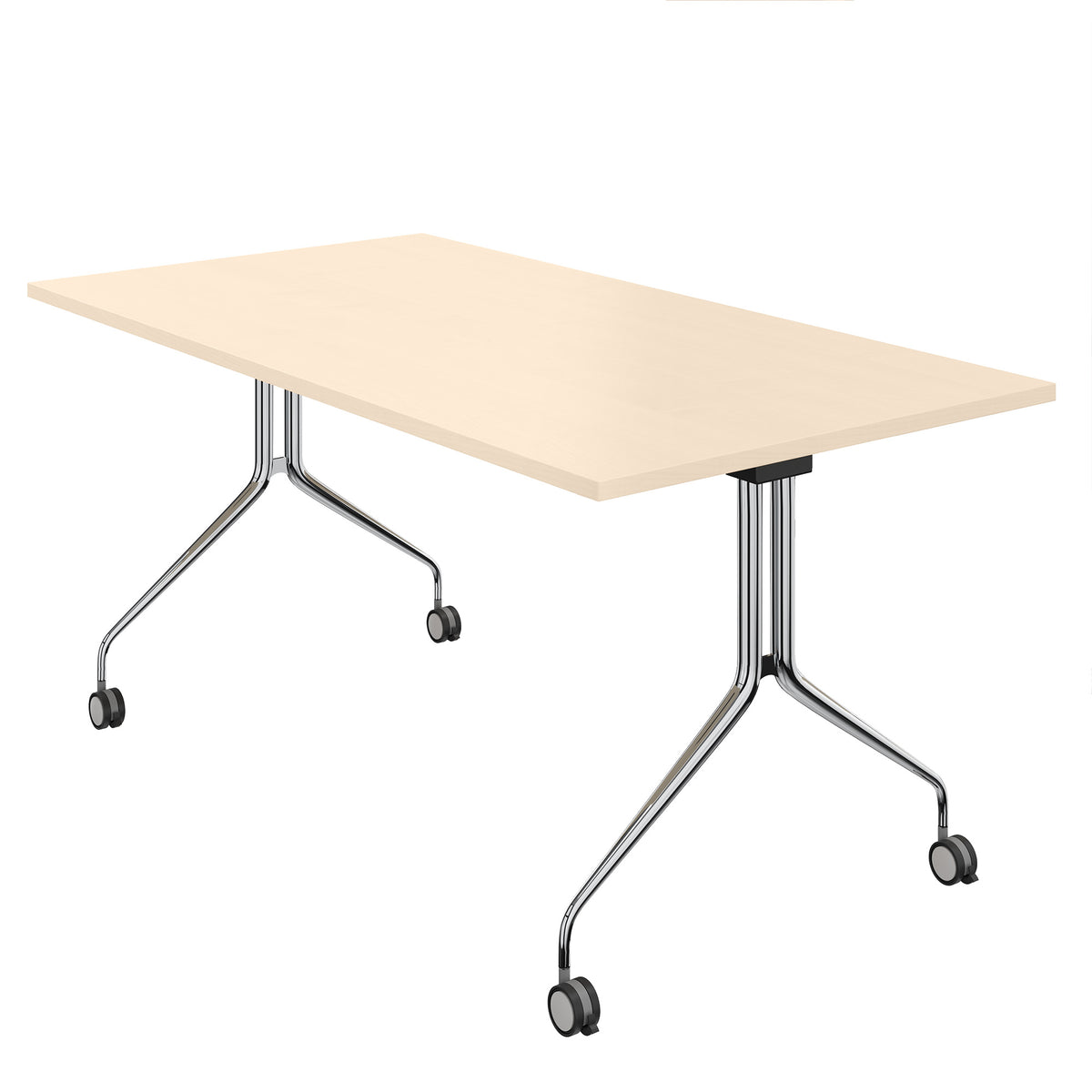 MARA - ARGO TILTING Conference table | mobile, foldable, 1600 x 800 mm, maple  - 3 Lightbox Main Image