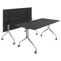 MARA LIBRO TILTING conference table | Rollable, foldable, 1600 x 800 mm, anthracite