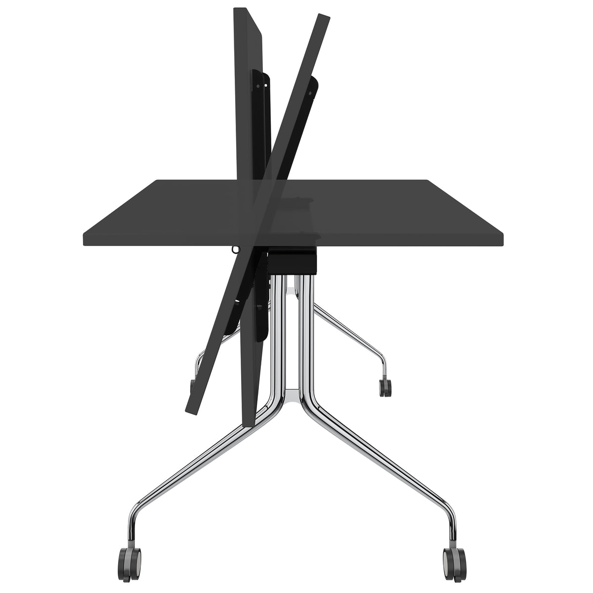 MARA - ARGO TILTING Table de réunion | À roulettes, pliable, 1600 x 800 mm, anthracite  - 4 Lightbox Main Image