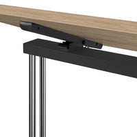 MARA - ARGO TILTING Table de conférence | À roulettes, pliable, 1600 x 800 mm, chêne ambré