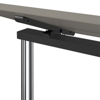 MARA LIBRO TILTING conference table | Rollable, foldable, 1600 x 800 mm, Cubanite gray