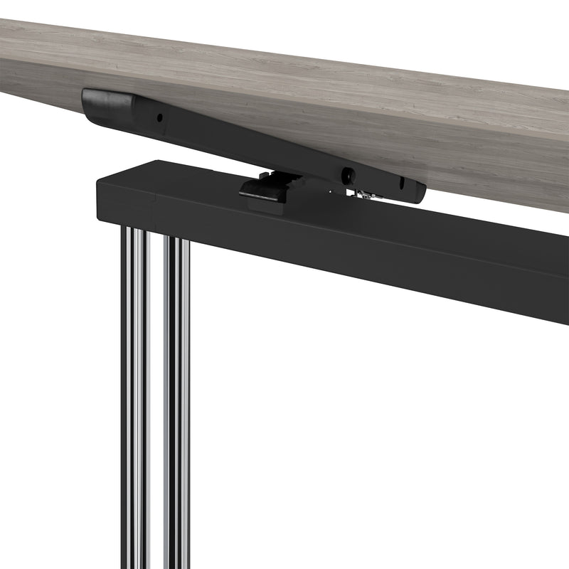 MARA - ARGO TILTING Meeting Table | Mobile, foldable, 1600 x 800 mm, grey northern oak  - 5 Main Image