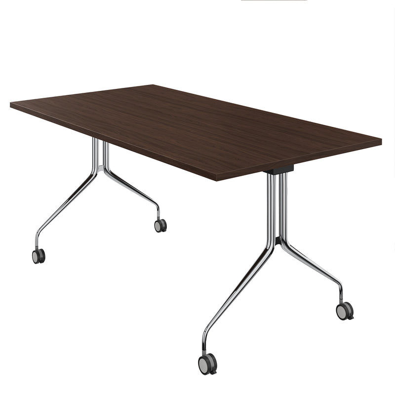 MARA - ARGO TILTING Besprechnungstisch | Rollbar, klappbar, 1600 x 800 mm, Nussbaum - 3 Main Image