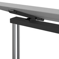 MARA LIBRO Table de conférence INCLINABLE | Enroulable, pliable, 1600 x 800 mm, gris perle