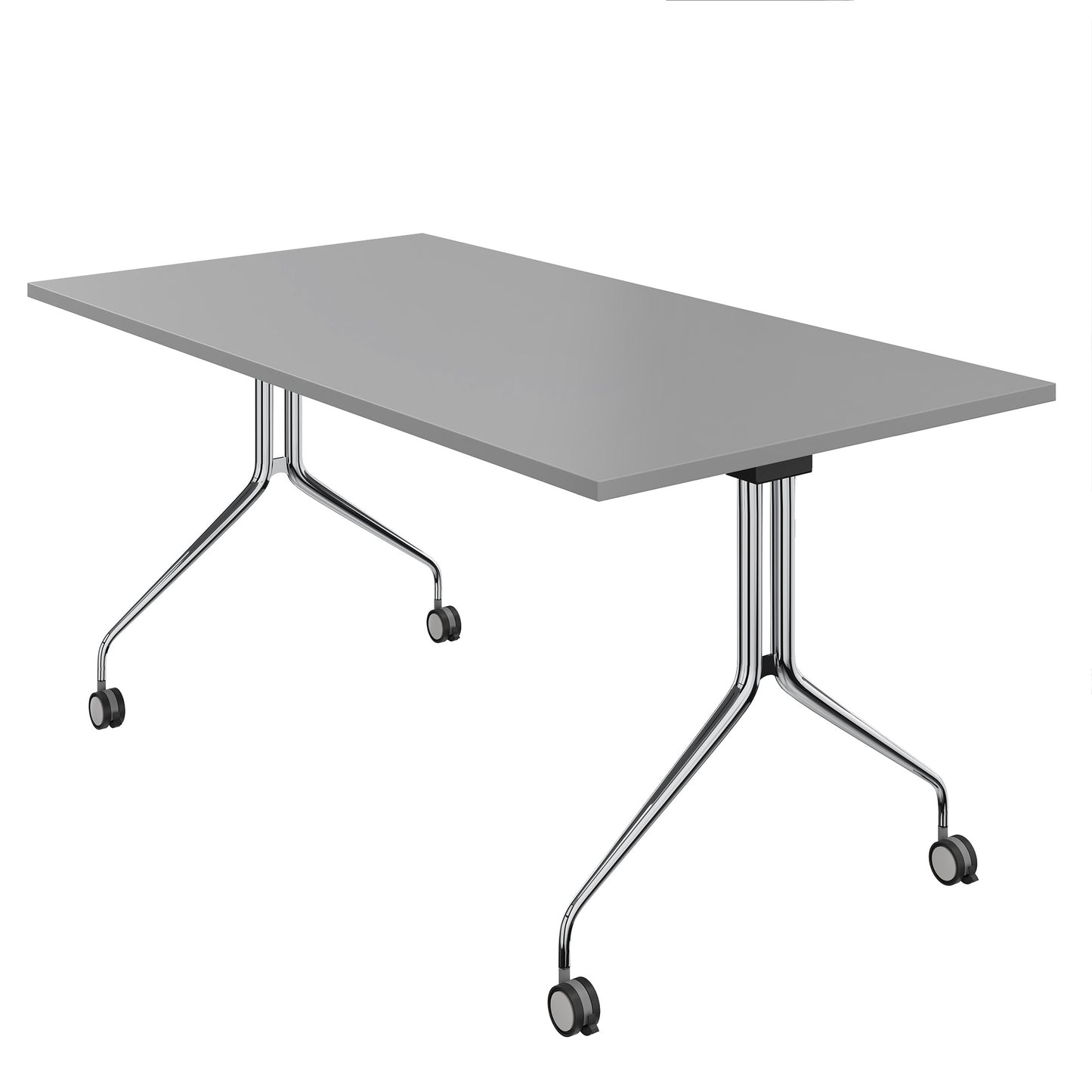 MARA LIBRO Table de conférence INCLINABLE | Enroulable, pliable, 1600 x 800 mm, gris perle