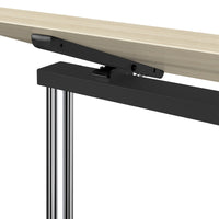 MARA LIBRO TILTING conference table | Rollable, foldable, 1600 x 800 mm, sand ash