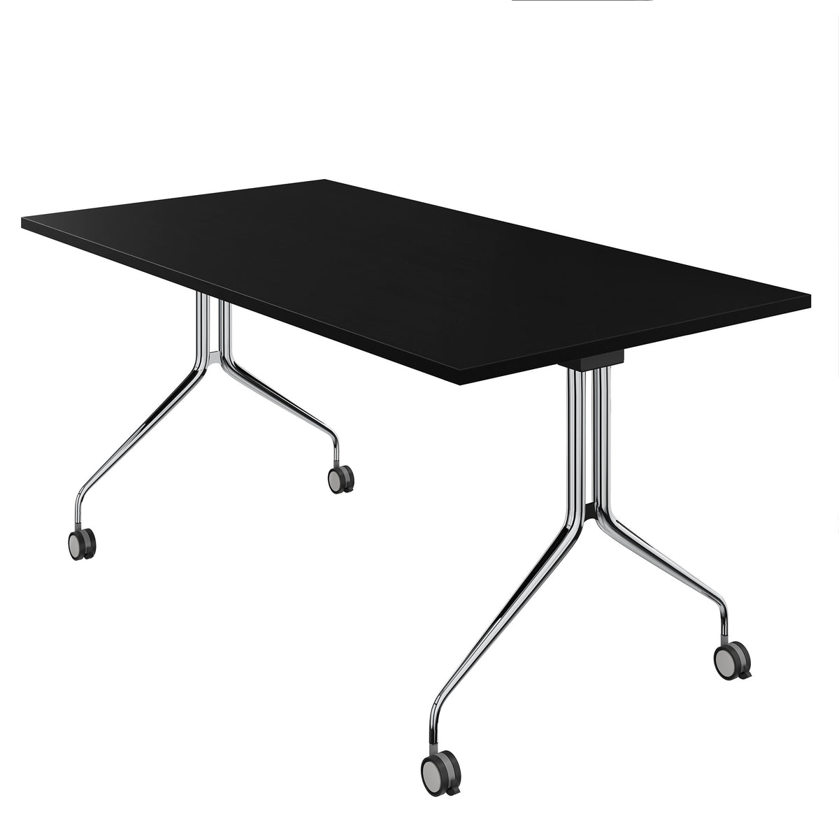 MARA - ARGO TILTING Meeting table | Mobile, foldable, 1600 x 800 mm, Black  - 3 Lightbox Main Image