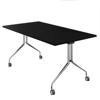 MARA LIBRO TILTING conference table | Rollable, foldable, 1600 x 800 mm, black