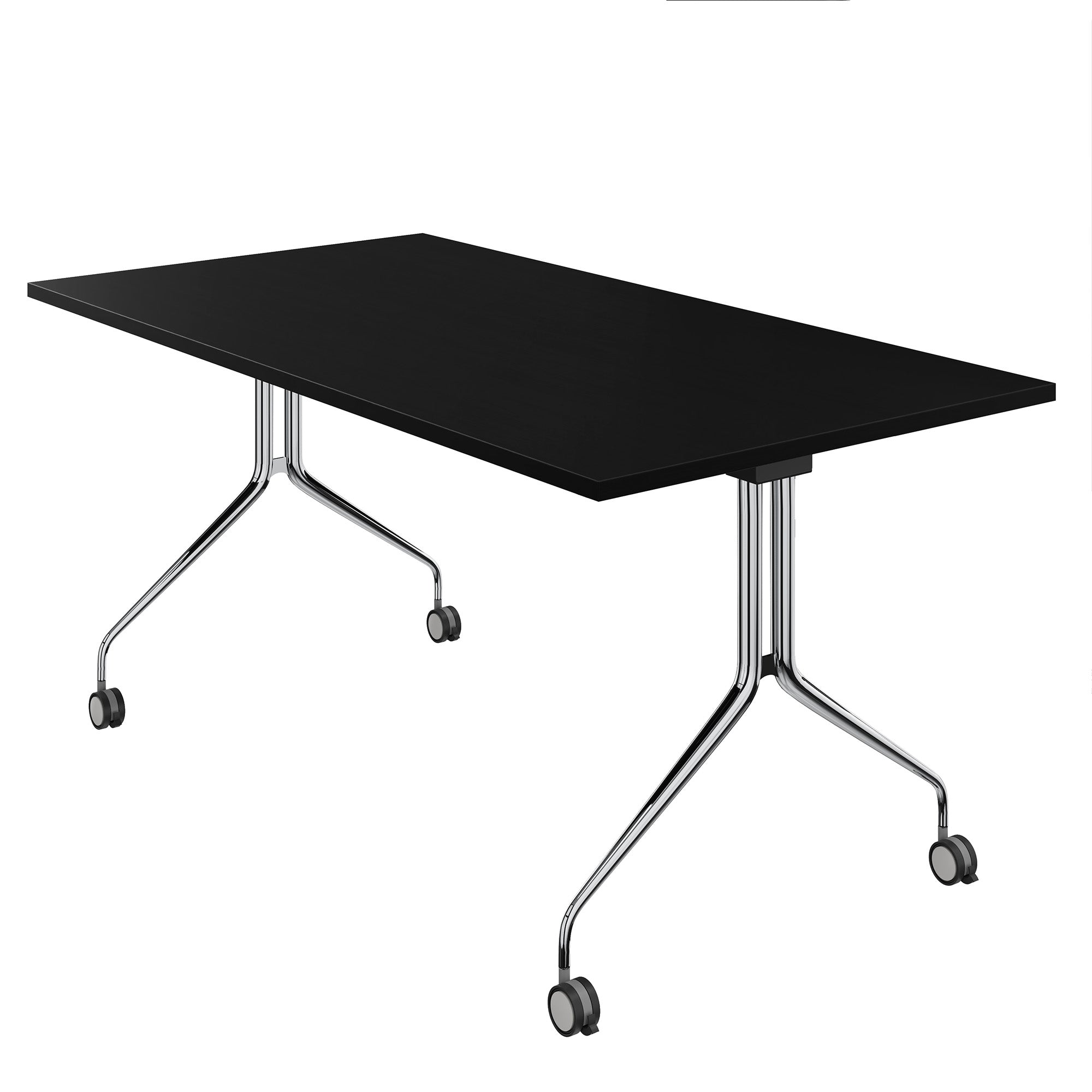 MARA - ARGO TILTING Table de conférence | À roulettes, pliable, 1600 x 800 mm, noir