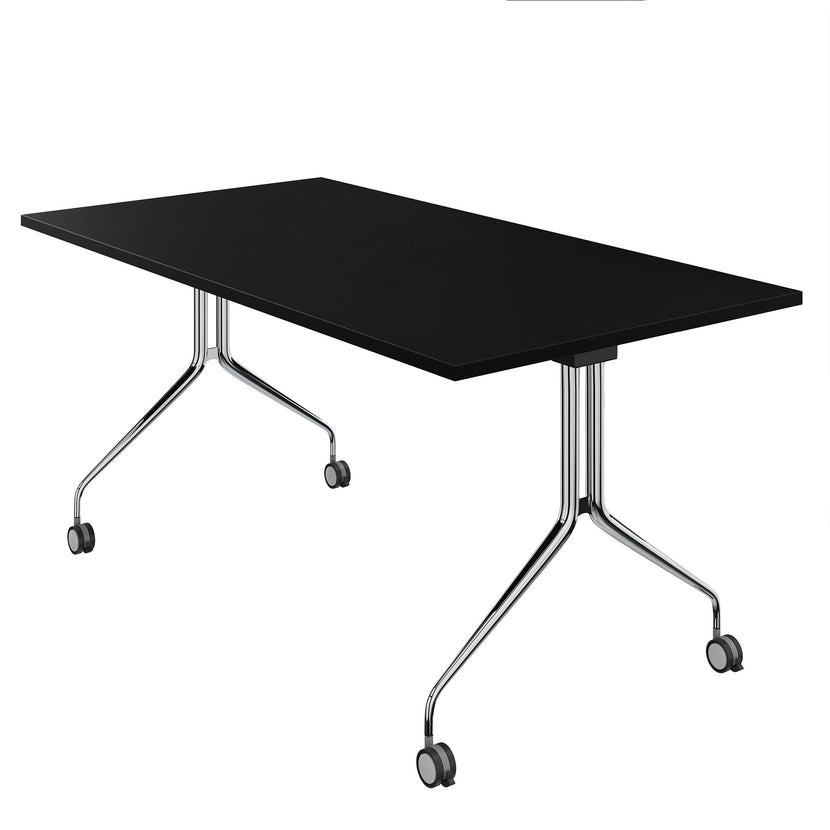 MARA - ARGO TILTING Table de conférence | À roulettes, pliable, 1600 x 800 mm, noir