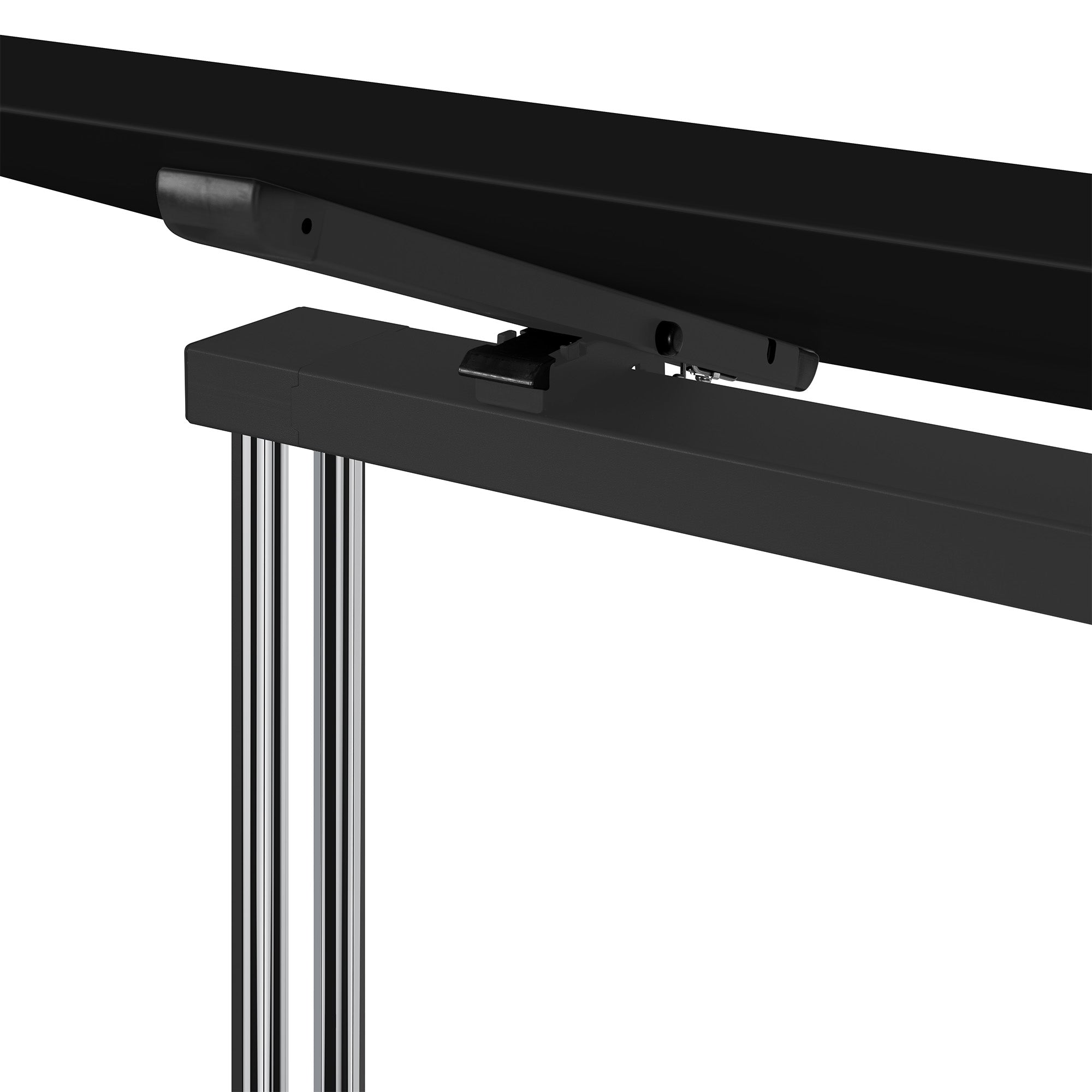 MARA - ARGO TILTING Table de conférence | À roulettes, pliable, 1600 x 800 mm, noir