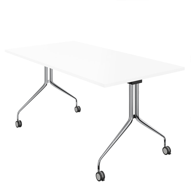 MARA - ARGO TILTING Besprechnungstisch | Rollbar, klappbar, 1600 x 800 mm, Weiß - 3 Main Image