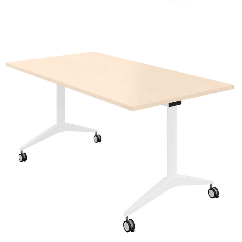 MARA - SAVIO TILTING Folding table | mobile on castors, foldable, 1600 x 800 mm, maple  - 2 Main Image