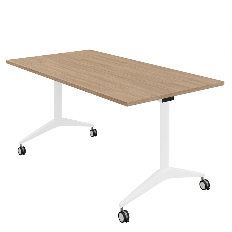 MARA - SAVIO TILTING Klapptisch | Rollbar, klappbar, 1600 x 800 mm, Bernsteineiche - 2 Main Image