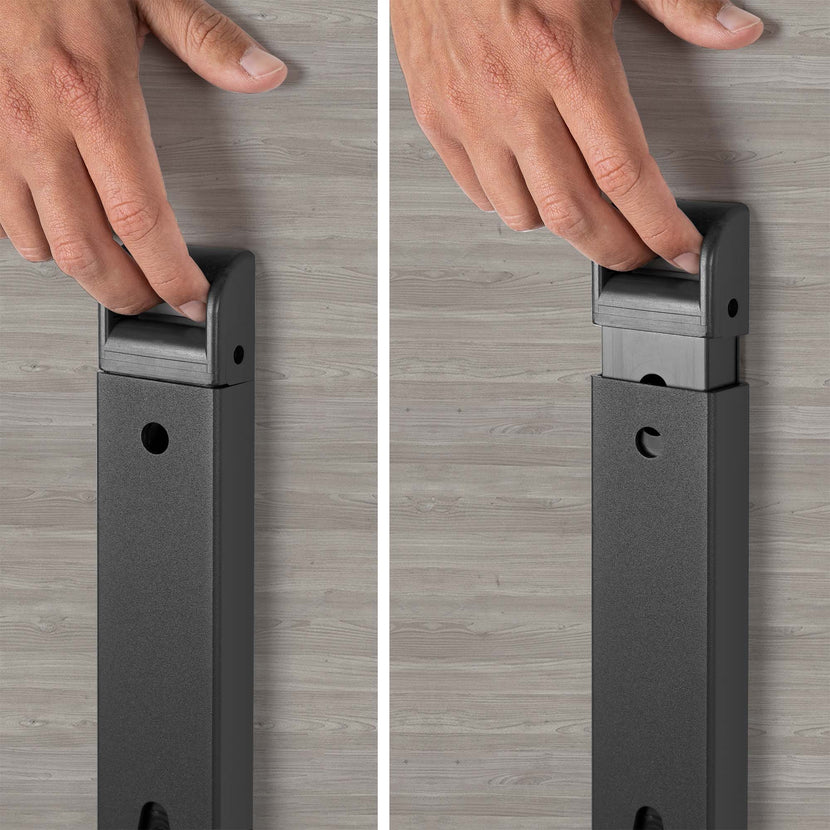 MARA - SAVIO TILTING Klapptisch | Rollbar, klappbar, 1600 x 800 mm, Nordeiche grau