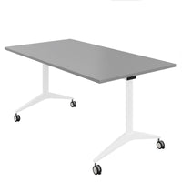 MARA SAVIO TILTING Klapptisch | Rollbar, klappbar, 1600 x 800 mm, Perlgrau