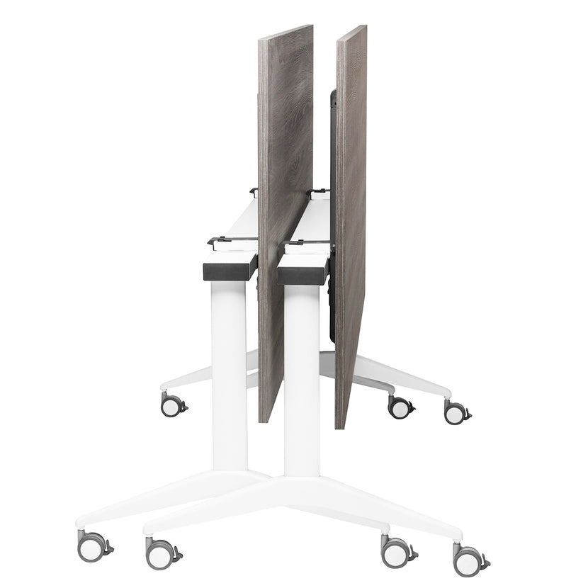 MARA - SAVIO TILTING Klapptisch | Rollbar, klappbar, 1600 x 800 mm, Perlgrau