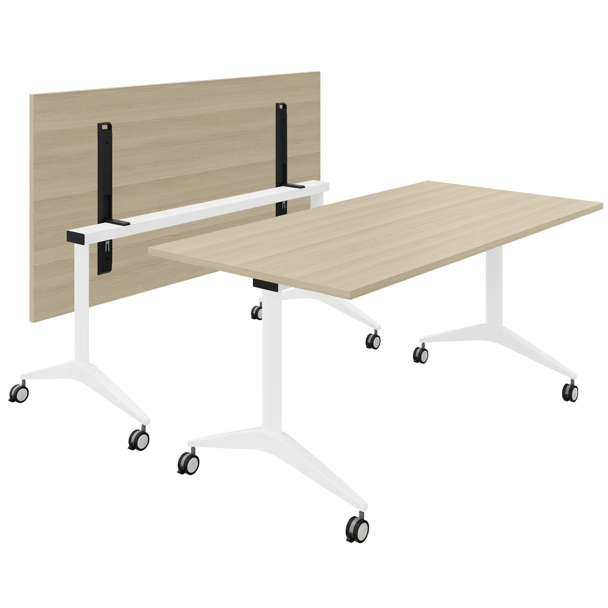 MARA - SAVIO TILTING Klapptisch | Rollbar, klappbar, 1600 x 800 mm, Sandesche - 1 Lightbox Main Image
